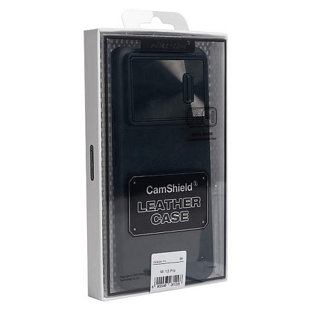Чехол для телефона NILLKIN для Xiaomi 13 Pro CLCS-03 CamShield Leather Case S Чёрный Чехол для телефона NILLKIN для Xiaomi 13 Pro CLCS-03 CamShield Leather Case S Чёрный