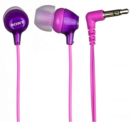 Наушники Sony Earphones MDR-EX15LP MDREX15LPV Фиолетовый