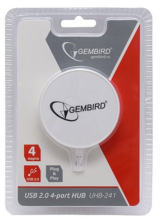 USB-разветвитель Gembird UHB-241 White