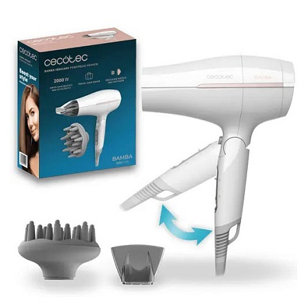 Фен Cecotec IoniCare Power&Go Heaven белый