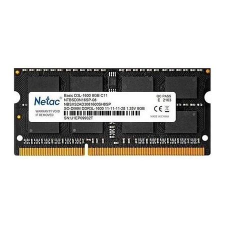 Оперативная память 8GB Netac NTBSD3N16SP-08