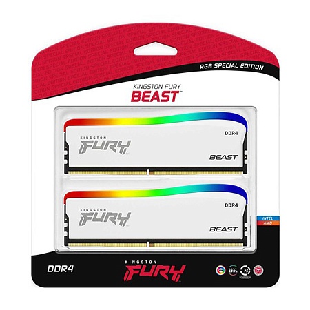 Оперативная память 32 GB kit Kingston Fury Beast RGB KF436C18BWAK2/32