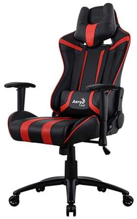 Игровое компьютерное кресло Aerocool AC120 AIR-BR Чёрно-Красный