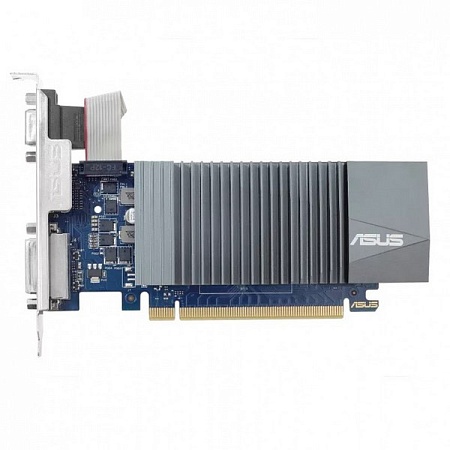 Видеокарта ASUS GeForce GT730 2Gb 64bit GDDR5 902/1605 DVI HDMI HDCP PCI-E GT730-SL-2GD5-BRK-E