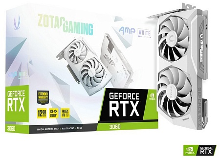 Видеокарта 12 GB Zotac RTX 3060 AMP White Edition ZT-A30600F-10P