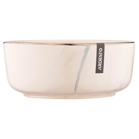 Салатник Ardesto Marmo 15.6см керамика бежевый