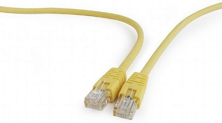 Патч корд UTP 5e-Cat 1 m Cablexpert PP12-1M/Y желтый