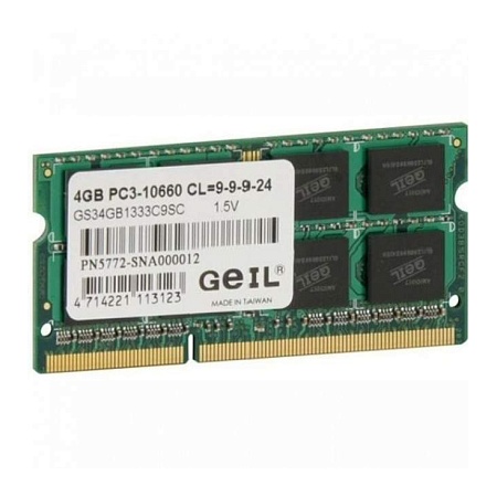 Оперативная память 4Gb GEIL GS34GB1333C9SSO-DIMM oem