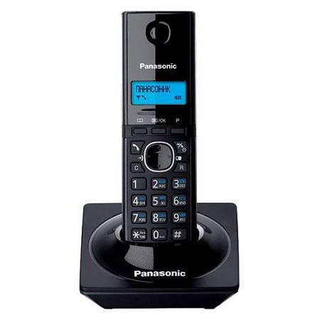 Радиотелефон PANASONIC KX-TG1711 (RUB) Черный. АОН, Caller ID (журнал на 50 вызовов), Русскоязычное меню, 12 мелодий звонка.