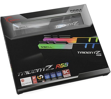 Оперативная память 16 GB kit G.Skill Trident Z RGB F4-4000C16D-16GTZRA