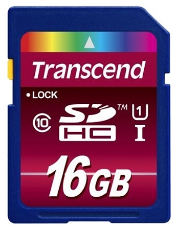 Карта памяти SD Transcend 16GB TS16GSDHC10U1