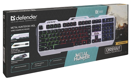 Клавиатура игровая Defender Metal Hunter GK-140L RU