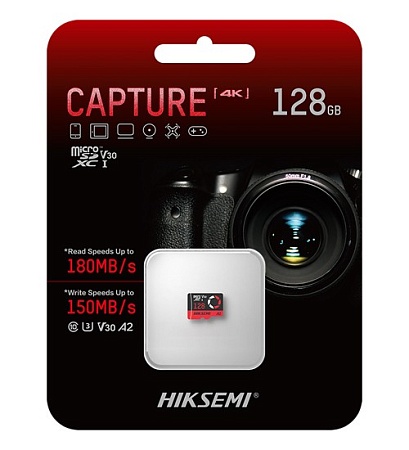 Карта памяти microSDXC 128GB Hiksemi CAPTURE HS-TF-E3/128G