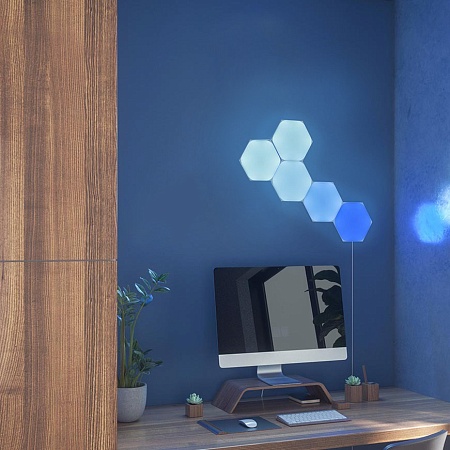 Smart lighting Starter kit Nanoleaf Shapes, Hexagon, (NL42-5002HX-5PK), White, 5 Pack