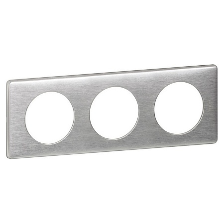 Legrand 068923 Рамка 3п Алюминий CLN