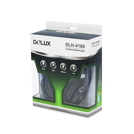 Наушники Delux DLH-4180 Чёрный