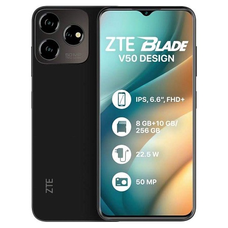 Смартфон ZTE Blade V50 Design 8\128GB Black