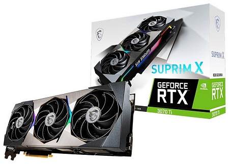 Видеокарта 8Gb MSI RTX3070 Ti SUPRIM X 8G