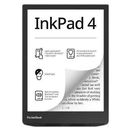 Электронная книга PocketBook PB743G-U-CIS серебряный