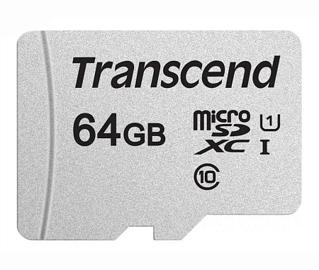 Карта памяти MicroSD 64GB Transcend TS64GUSD300S
