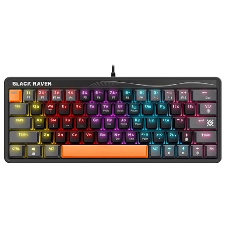 Клавиатура Defender Black Raven GK-417 RU черный