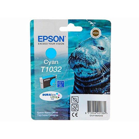 Картридж Epson C13T10324A10 TX600FW голубой