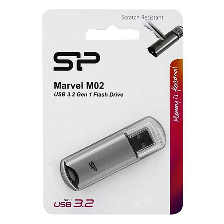 USB flash  64GB Silicon Power Marvel M02 SP064GBUF3M02V1S silver