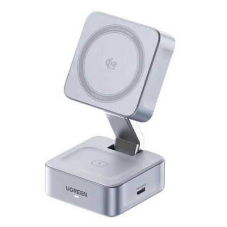 Беспроводная зарядка Ugreen W752 55960B 2-in-1/25W Magnetic Wireless Charger