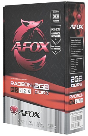 Видеокарта 2 GB Afox R5 220 AFR5220-2048D3L5