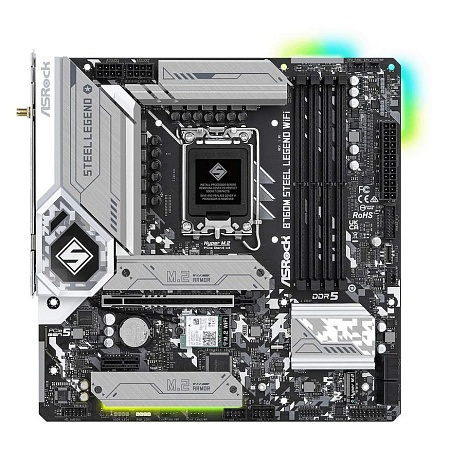 Материнская плата ASRock B760M STEEL LEGEND WIFI Материнская плата ASRock B760M STEEL LEGEND WIFI