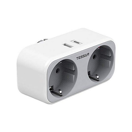 Сетевой фильтр + зарядка Tessan TS-WS02DE00