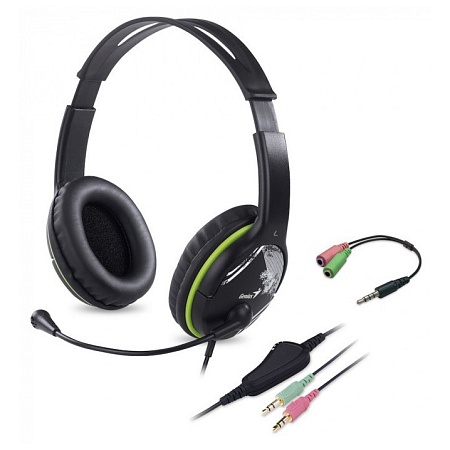 Наушники Genius HS-400A +Single Jack Cable 31710031400