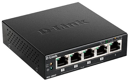 Свитч D-Link DES-1005P/B1A