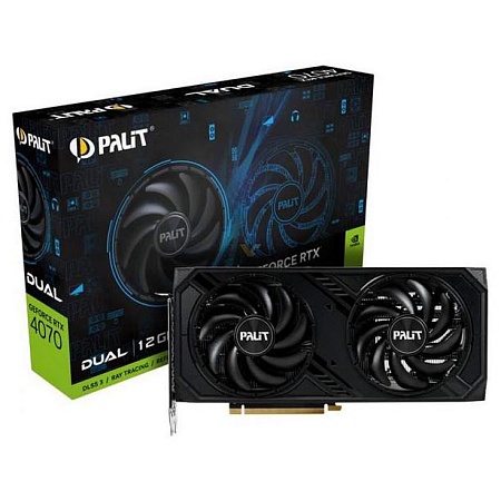 Видеокарта 12GB PALIT RTX4070 DUAL NED4070019K9-1047D
