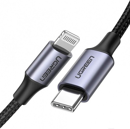 Кабель Ugreen US304 Lightning To Type-C 2.0 Male Cable 2M, 60761