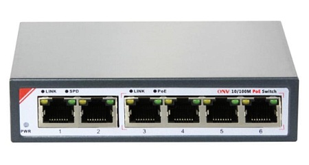 Коммутатор ONV PoE POE31064PL