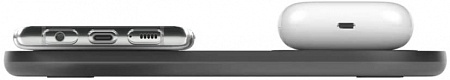 Беспроводное зарядное устройство Belkin Dual Pad Wireless Charging Qi, 2x 10W, black,