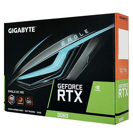 Видеокарта 12 GB Gigabyte RTX 3060 GV-N3060EAGLE OC-12GD REV2.0