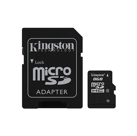 Карта памяти MicroSD 8GB Kingston SDC4/8GB
