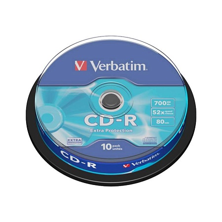 Диск CD-R Verbatim (43437) 700MB 10штук