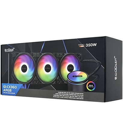 Водяное охлаждение процессора PCCooler GI-CX360 ARGB