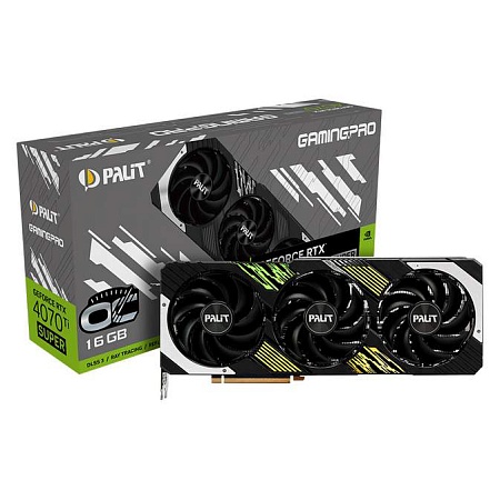 Видеокарта 16Gb PALIT RTX4070Ti SUPER GAMINGPRO OC 16GB NED47TSH19T2-1043A