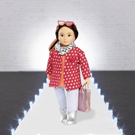 Набор одежды для кукол тканевый Lori (Красное пальто с узором) lo30014z