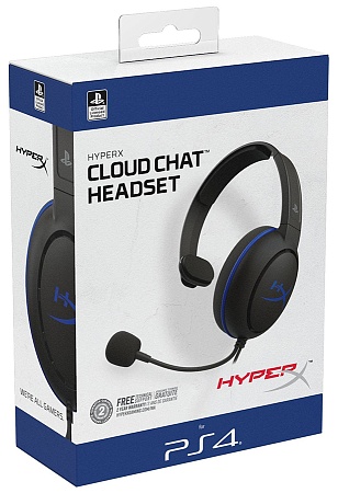 Наушники HyperX Cloud Chat for PS4 HX-HSCCHS-BK/EM Наушники HyperX Cloud Chat for PS4 HX-HSCCHS-BK/EM