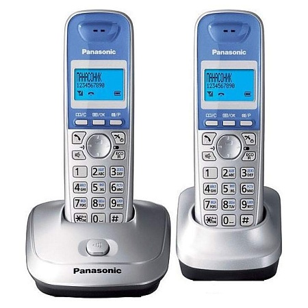 Радиотелефон PANASONIC KX-TG2512 (RUS) Серебристый