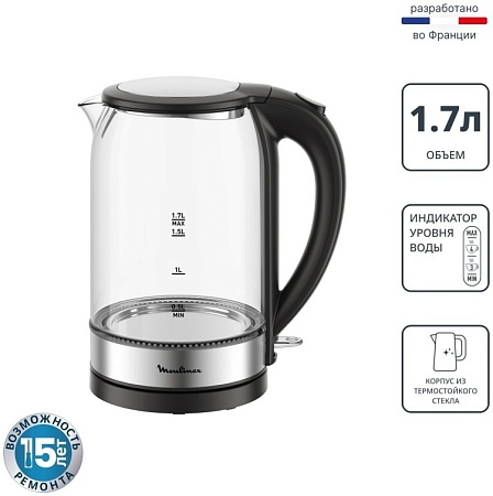 Электрочайник Moulinex BY3S0DF0 Black