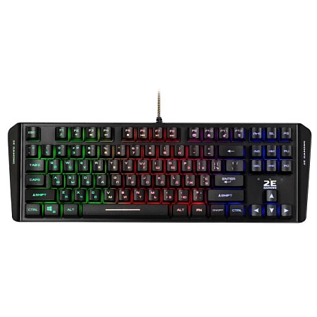 Клавиатура игровая 2E GAMING KG355 LED 87key USB Black Ukr