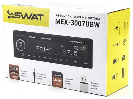 Автомагнитола Swat MEX-3007UBW