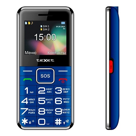 Мобильный телефон Texet TM-B319 синий