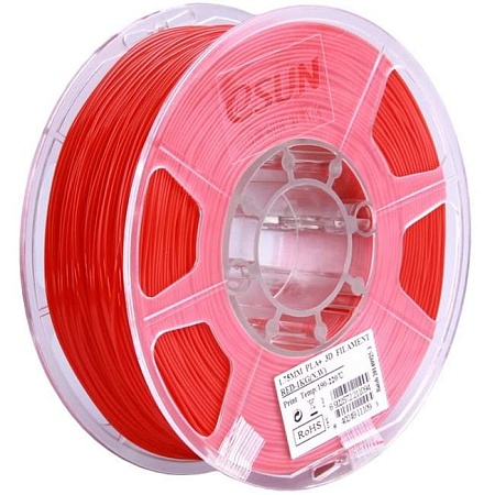 3D ABS+ Пластик eSUN Red/1.75mm/1kg/roll
